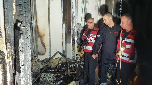 שריפה בדירה ברחוב שרעבי בנתניה, 22.11.19