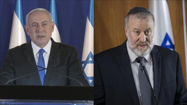 בנימין נתניהו, אביחי מנדלבליט בערב הגשת כתב האישום 21.11.19