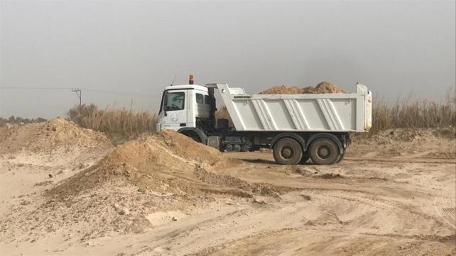 דחפורים בצפון רצועת עזה