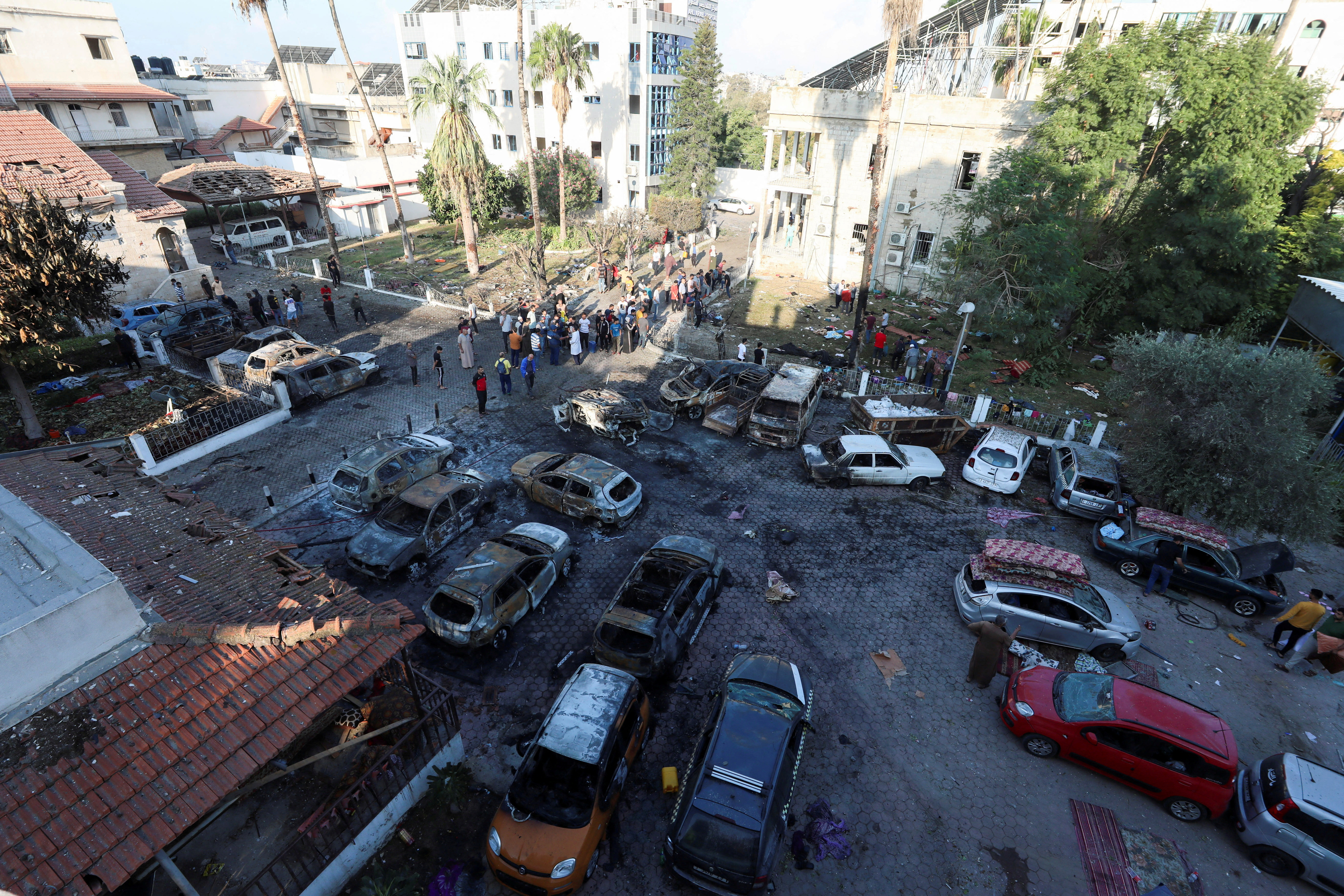 בית חולים עזה נזק 18.10.23