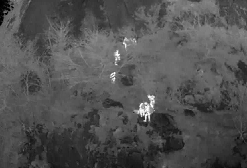 תיעוד לכאורה של חיילי צה"ל בדרום לבנון ממצלמה לראיית לילה של חיזבאללה