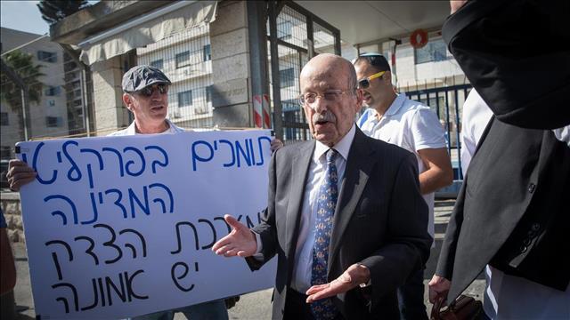 עורך הדין רם כספי ביום השימוע השני של בנימין נתניהו 03.10.19