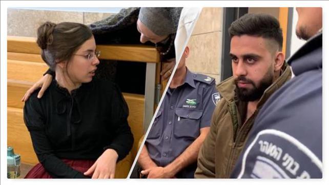 שובה מלכה ונור שינאווי, המחבל שדקר אותה, בבית המשפט בנצרת, 21.11.19