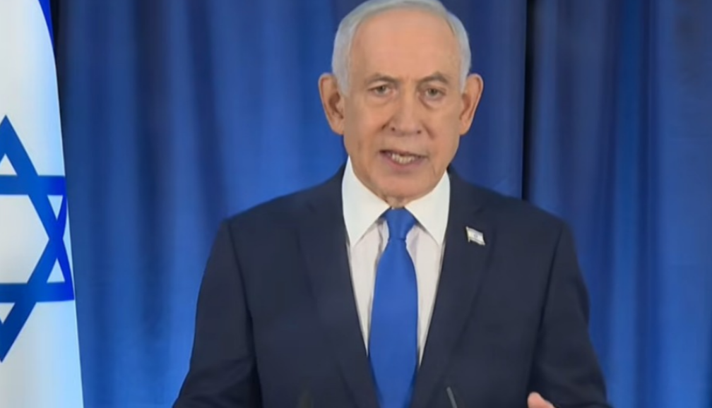 ראש הממשלה בנימין נתניהו במסיבת עיתונאים