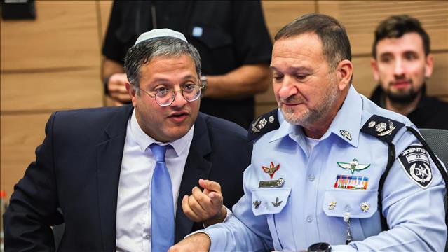 המפכ"ל שבתאי ואיתמר בן גביר בדיון על השינוי בחוק המשטרה 14.12.22