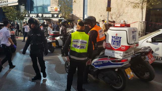 זירת הפיגוע בתחנה המרכזית בירושלים דצמבר 2017