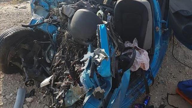 תאונה חזיתית רכב משאית 30.08.19