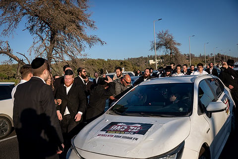 הפגנת החרדים בכבישי ישראל בשבוע שעבר