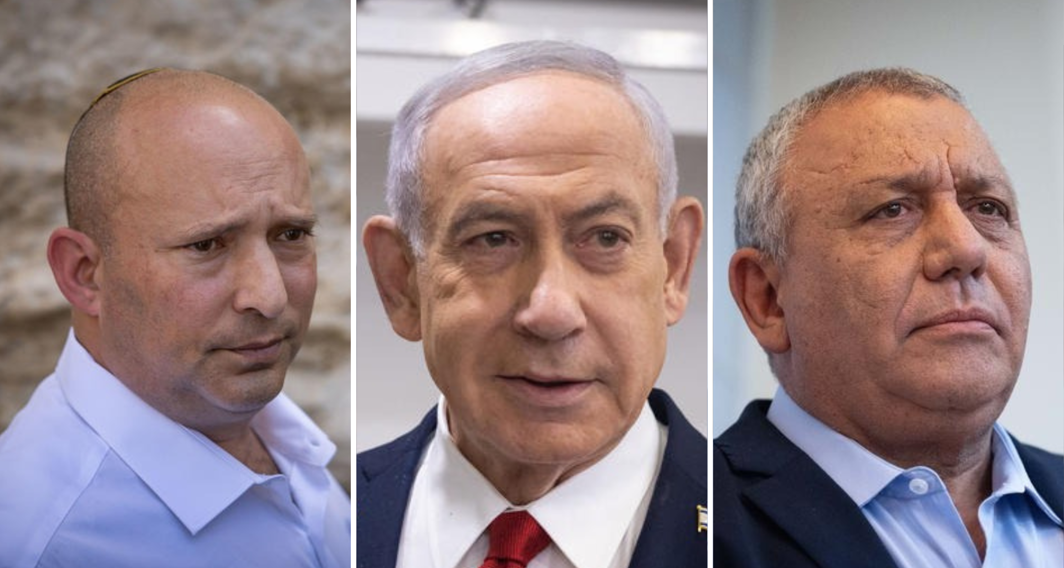 גדי איזנקוט, בנימין נתניהו ונפתלי בנט 
