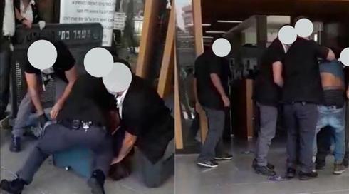 מאבטחי בית משפט היכו ואזקו אדם הסובל מפוסט טראומה   שביקש שלא למדוד חום במצח