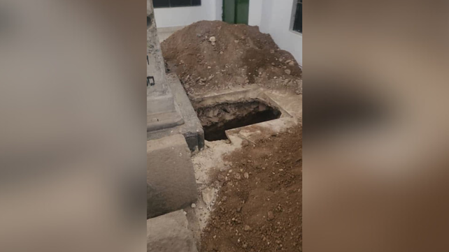 הבור ליד קבר הרב חיים ויטאל