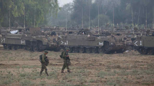 חיילים סמוך לרצועת עזה במבצע "צוק איתן"