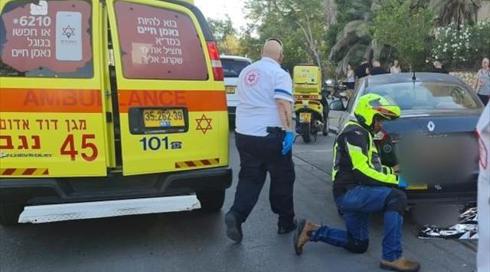 תאונת פגע וברח בבאר שבע: הולך רגל כבן 60 נהרג