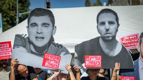 הפגנה למען שחרור חטופים מחוץ לבית ראש הממשלה בירושלים, ספטמבר 2025
