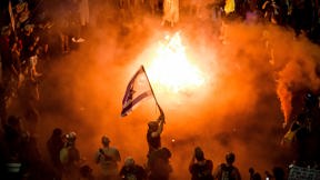 מדורה ליד שער הקריה בתל אביב