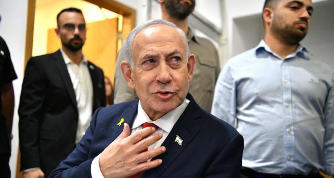 ראש הממשלה בנימין נתניהו בבית המשפט המחוזי בתל אביב, אוקטובר 2025
