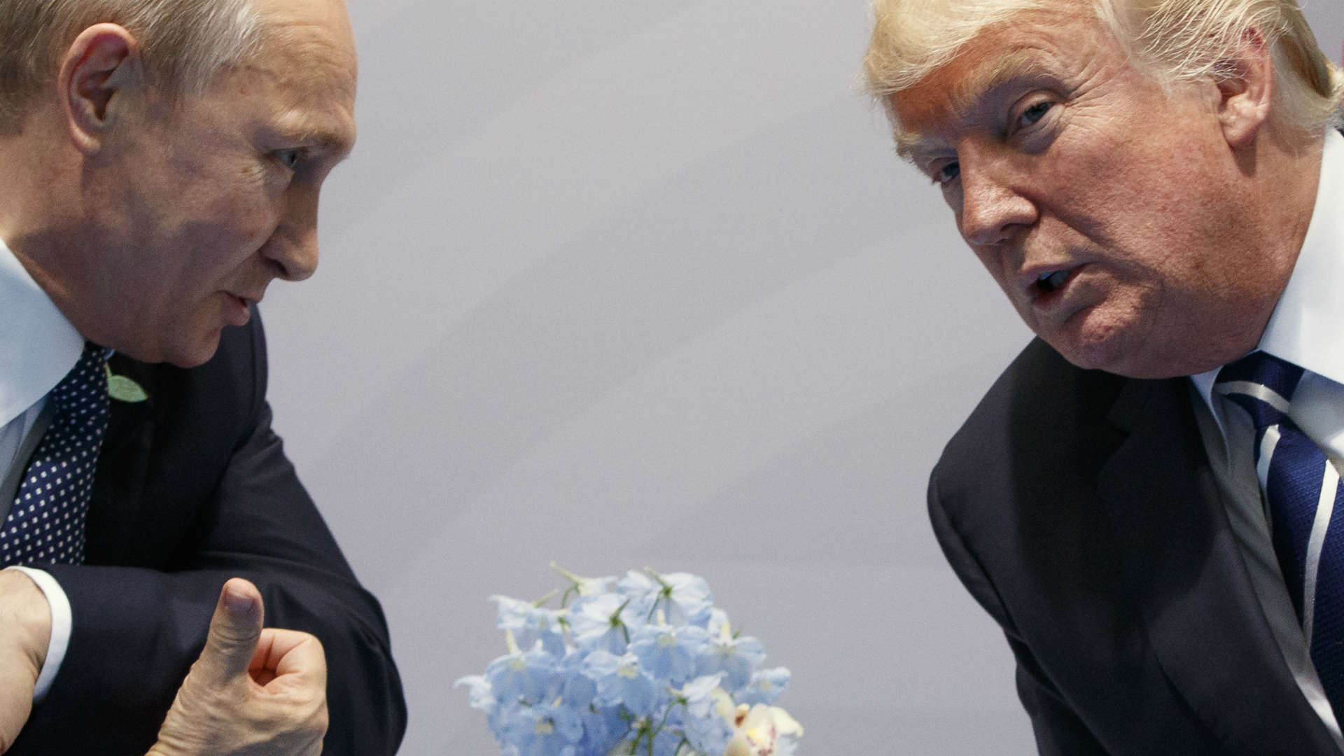 טראמפ ופוטין בפסגת G20 בהמבורג