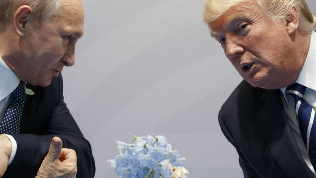 טראמפ ופוטין בפסגת G20 בהמבורג