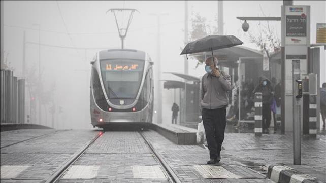גשם, מזג אוויר, ירושלים, הרכבת הקלה