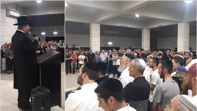 הלוויית אשר חזות שנהרג מפגיעת הברק בבית העלמין בבאר שבע, 16.10.19