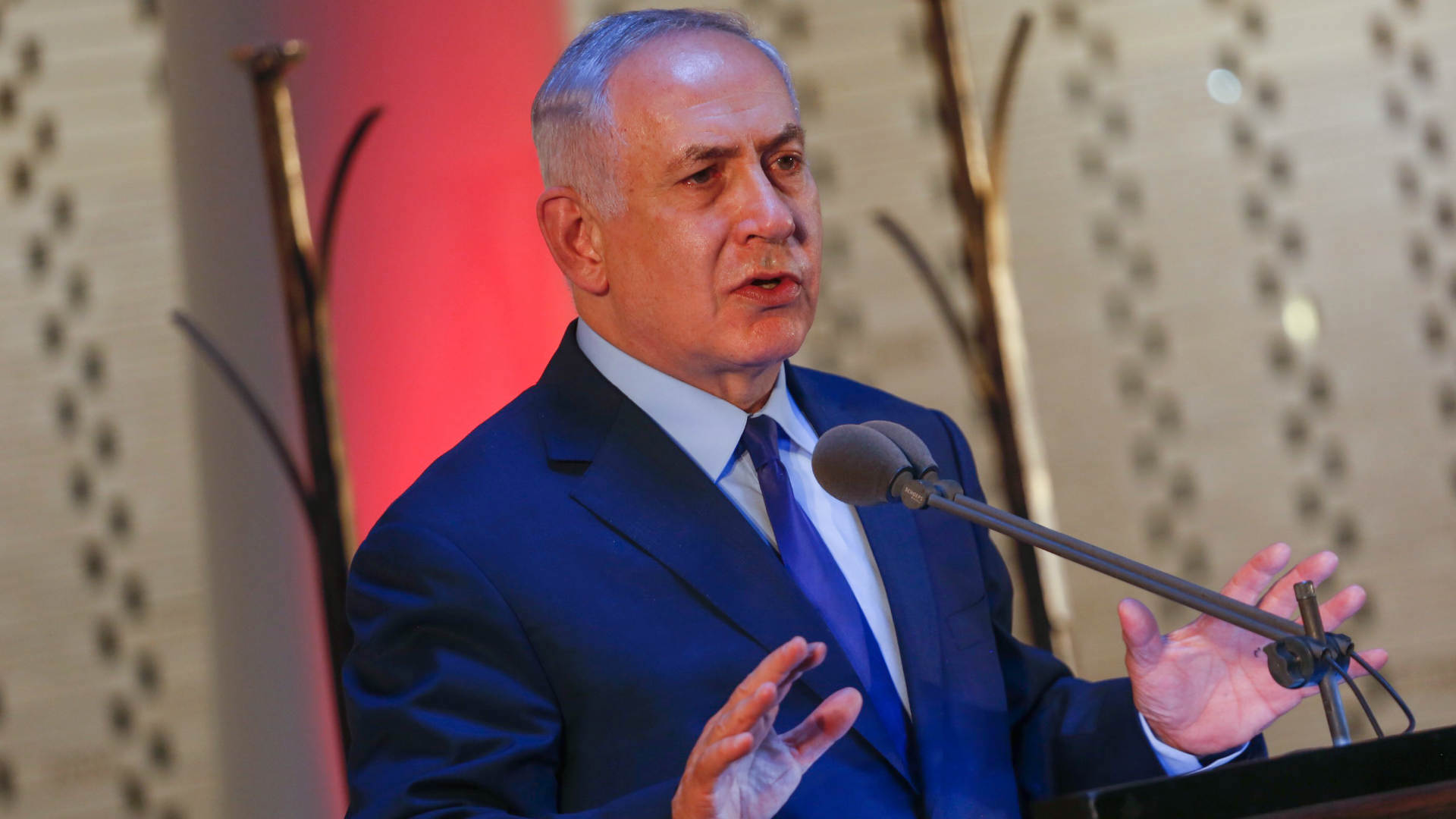 נתניהו בטקס לציון שלוש שנים למבצע צוק איתן, יולי 2