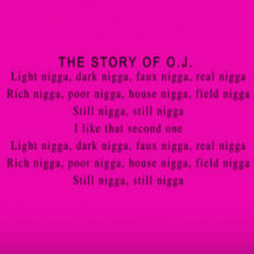 טקסט 'THE STORY OF O.J'