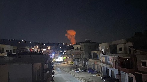 תיעוד מתקיפה ישראלית בדרום לבנון