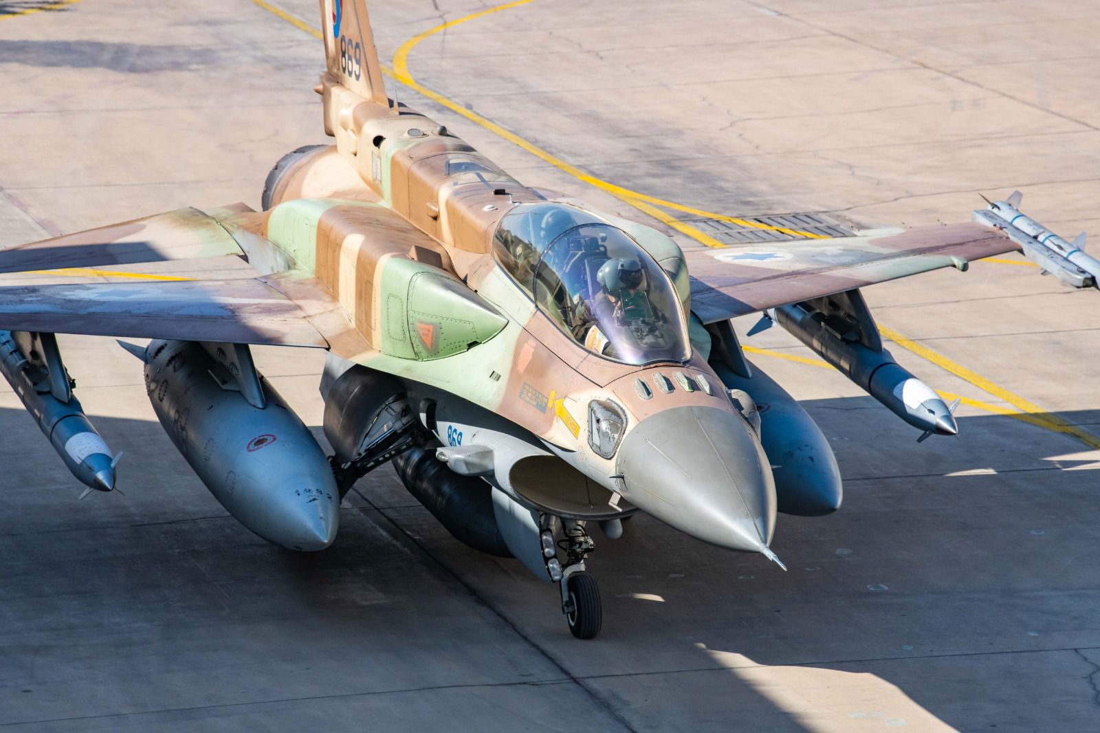 המראת מטוסי סופה F-16I מבסיס רמון לתקיפה בתימן