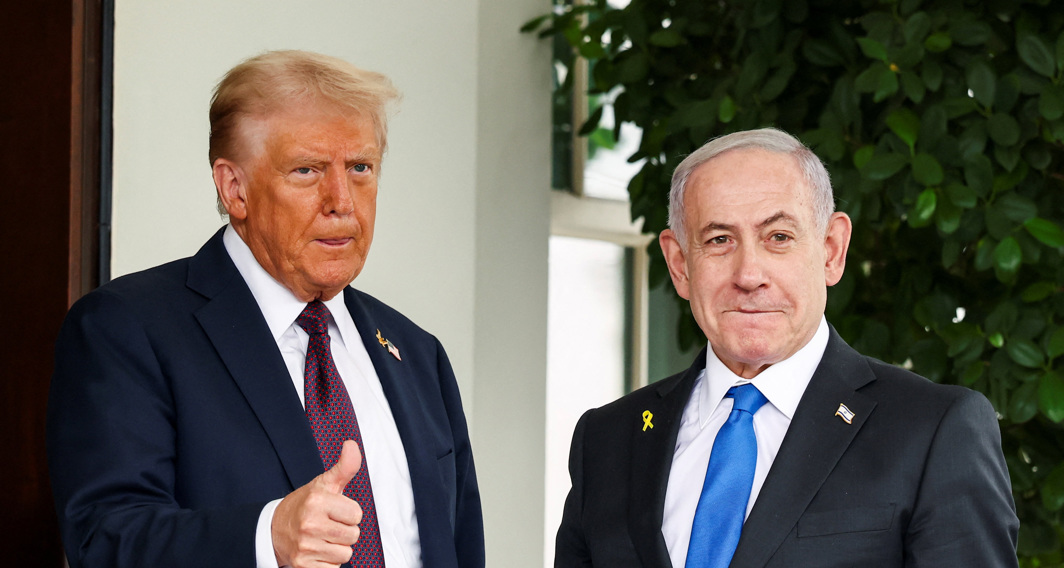 ראש הממשלה נתניהו והנשיא טראמפ בבית הלבן, היום