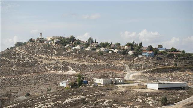 מבט מרחוק על ההתנחלות יצהר שבשומרון, 20.10.19