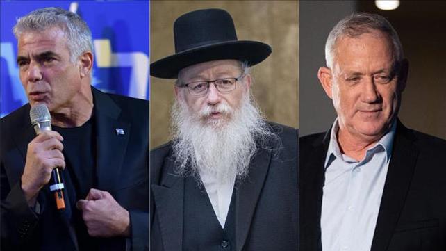 יעקב ליצמן, בני גנץ ויאיר לפיד