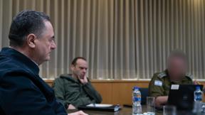 שר הביטחון ישראל כ"ץ בפגישה עם ראש אמ"ן