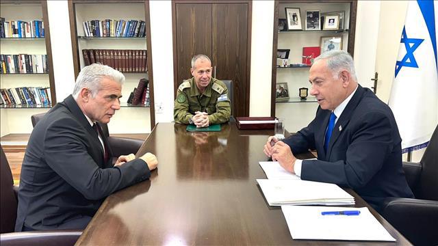 נתניהו לפיד עידכון ביטחוני