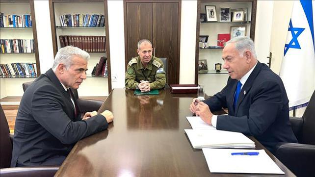 נתניהו לפיד עידכון ביטחוני