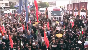 הלווית הענק בטהרן - למפקדי משמרות המהפכה שחוסלו בידי צה"ל