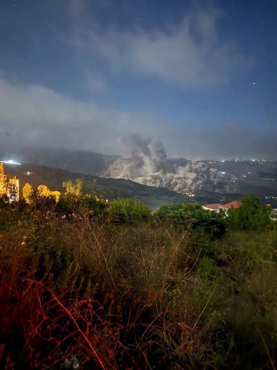 הפיצוץ המבוקר בבופור, תיעוד מהרשתות בלבנון
