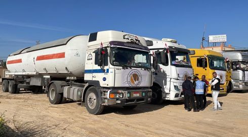 כפי שדווח בכאן חדשות: הוכפלה כמות הדלק שתיכנס לרצועת עזה