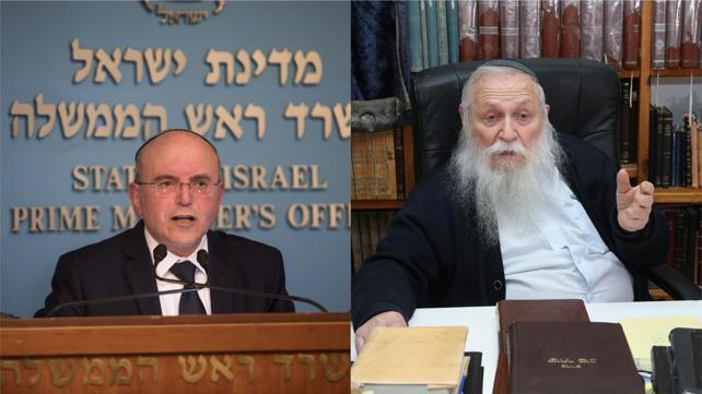 הרב חיים דרוקמן ומאיר בן שבת היועץ לביטחון לאומי