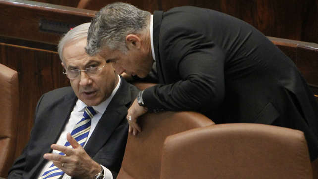 בנימין נתניהו ויאיר לפיד