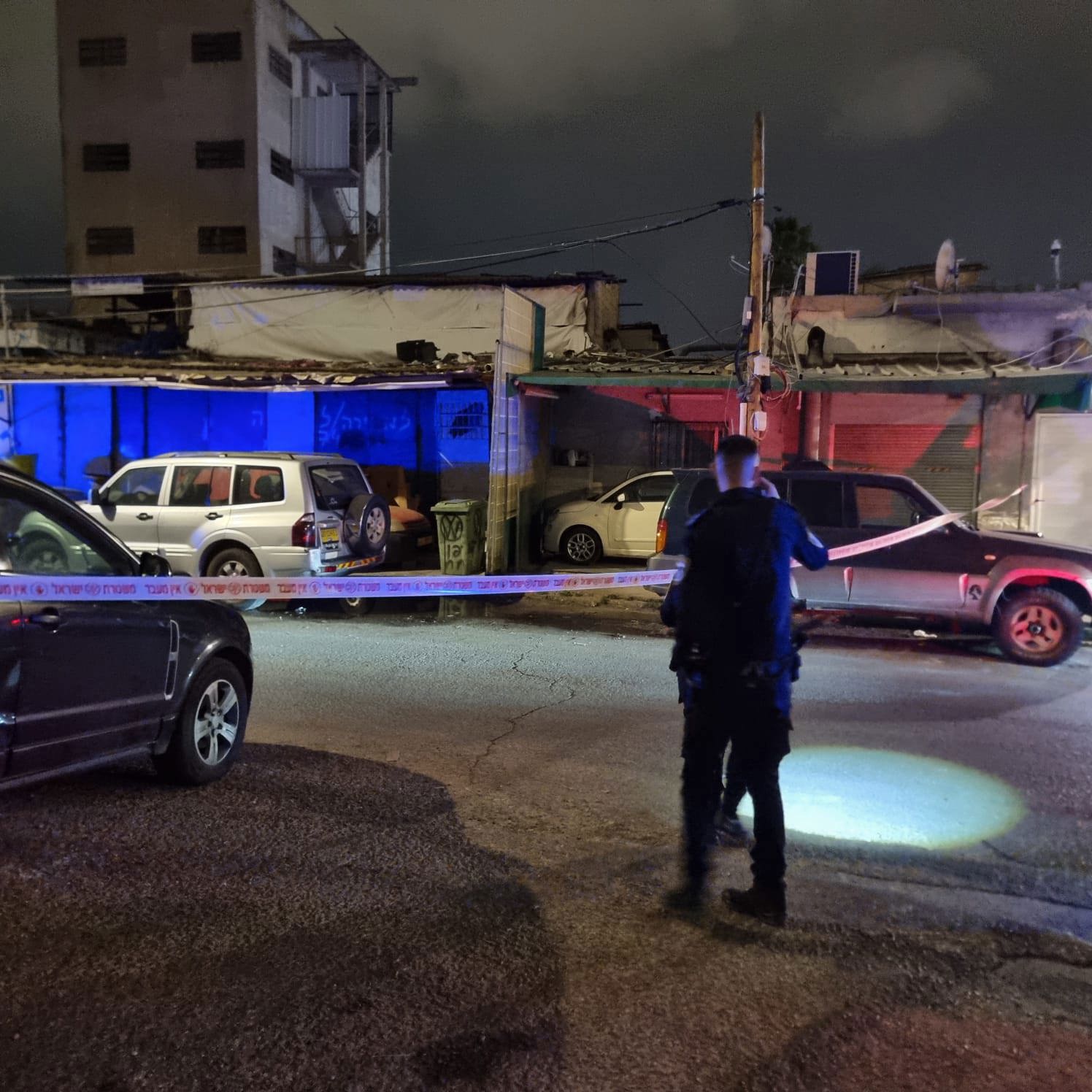 זירת אירוע הירי ביפו