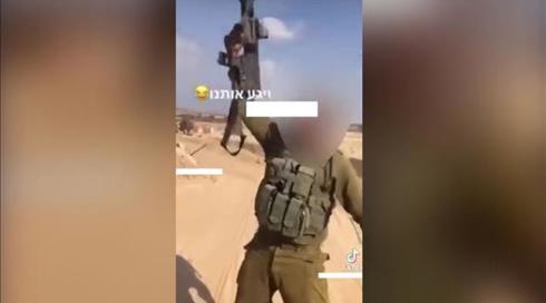 תיעוד מהטיקטוק: לוחם צה"ל יורה באוויר