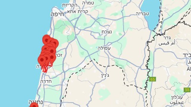 מפת ההתרעות