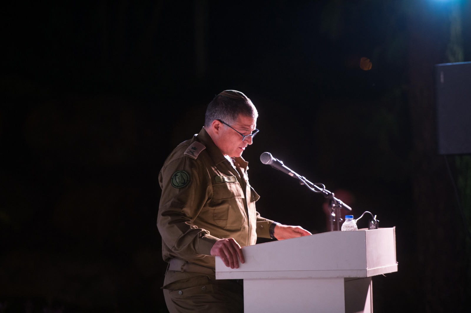 דוד זיני בטקס הפרידה מצה"ל