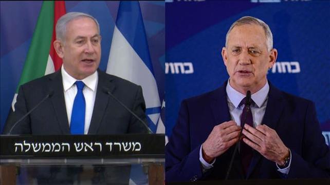 בנימין נתניהו ובני גנץ 24.10.20
