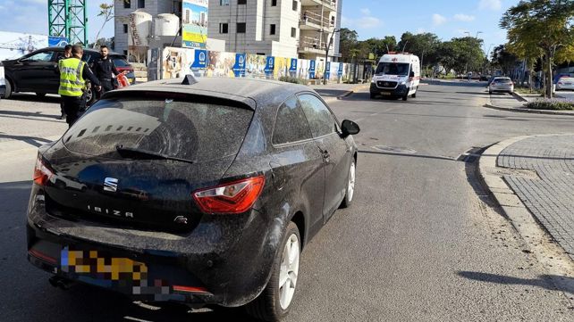 זירת התאונה בקריית גת