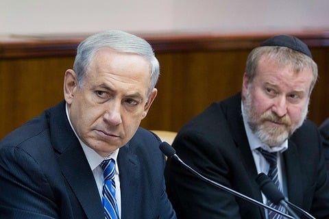 אביחי מנדלבליט ובנימין נתניהו