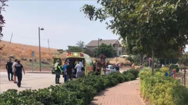 פינוי הילד שטבע בבריכה בחד-נס, 17.08.19