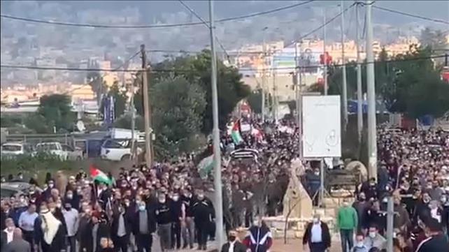 הפגנה בטמרה על חוסר הטיפול באלימות בחברה הערבית, 06.02.21