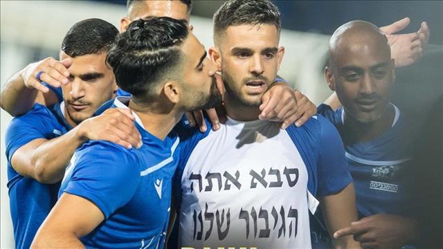 שחקני מכבי פתח תקוה חוגגים - 9.6.20