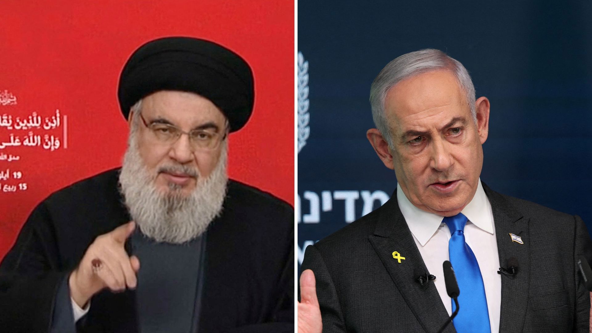 רה"מ נתניהו, מנהיג חיזבאללה נסראללה